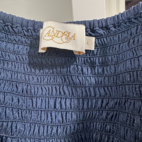 Elegant Navy Tiered Dress - Picture 5 of 5